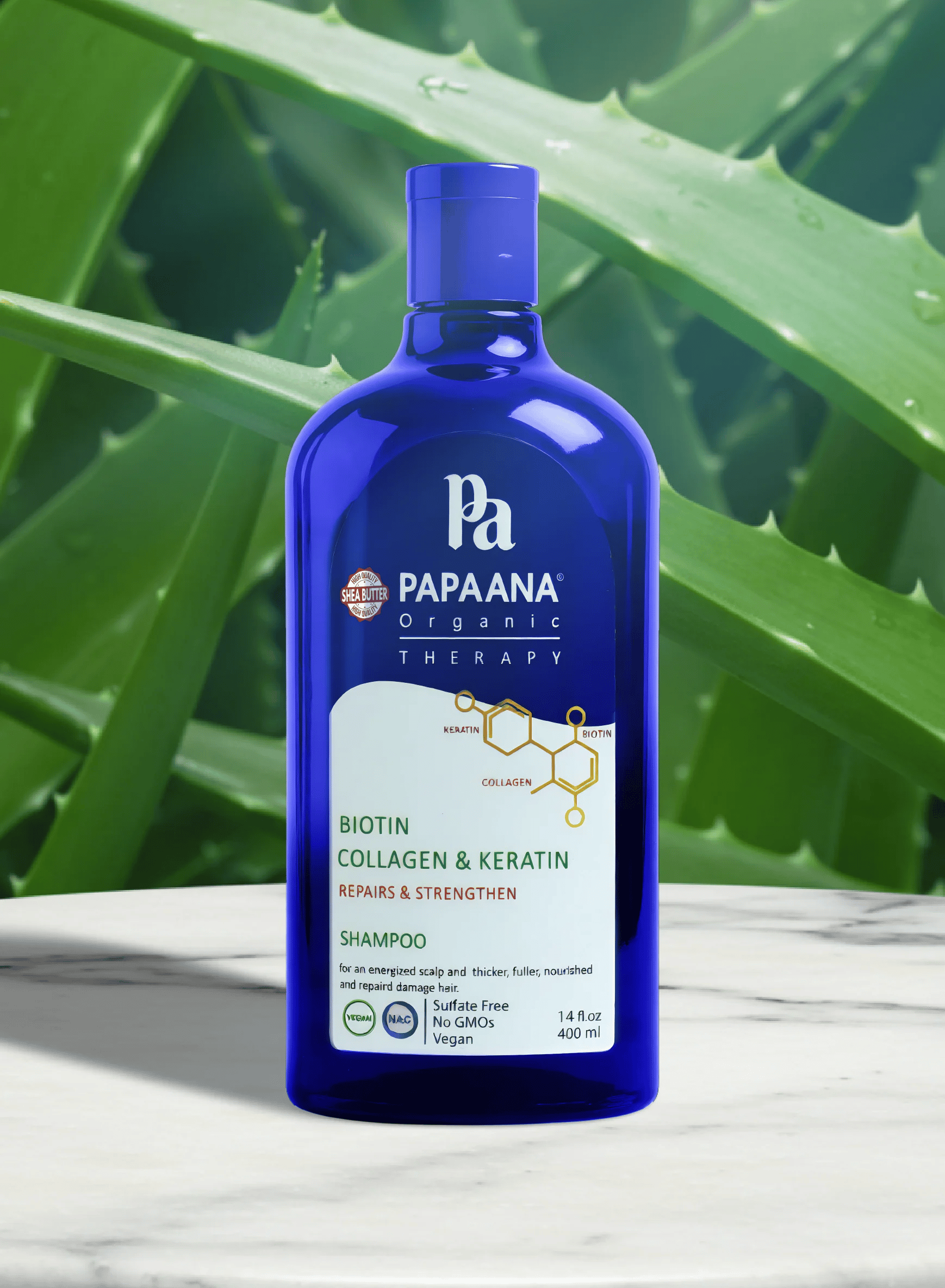 شامبو البيوتين والكولاجين والكيراتين