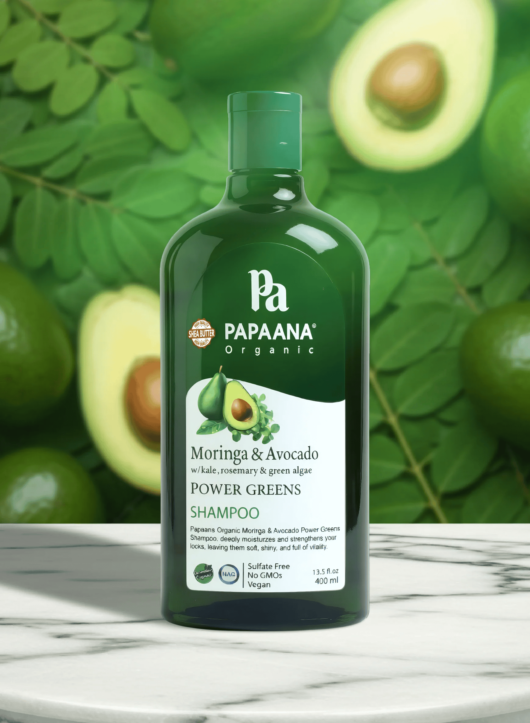 Moringa & Avocado Power Greens Shampoo