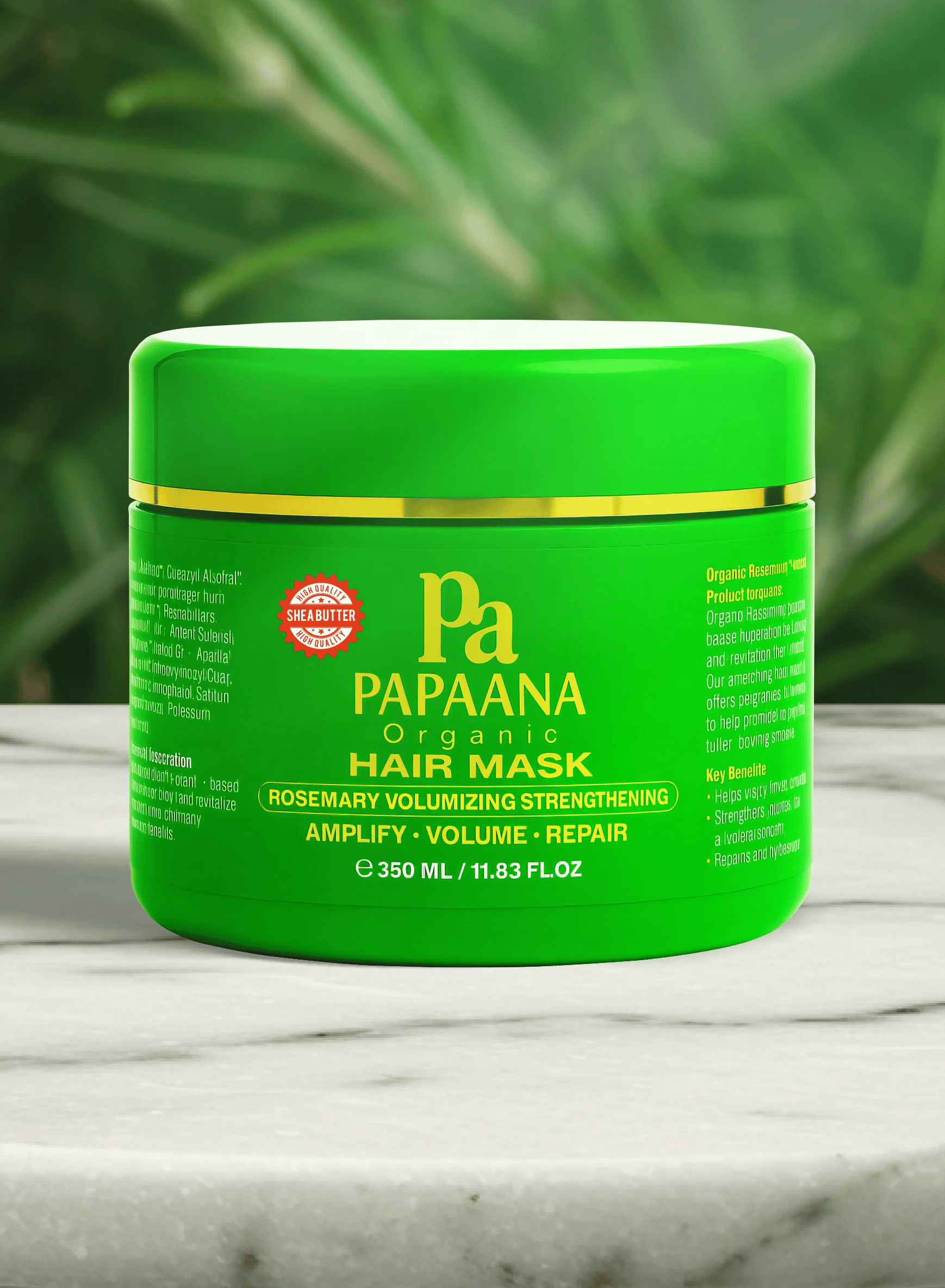 Papaana Rosemary Hair Mask for organic volume & strength