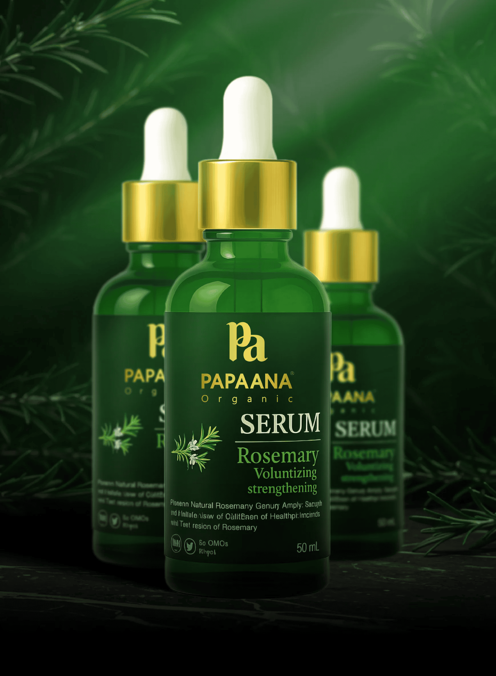 Papaana Rosemary Hair Serum for organic volume & strength 